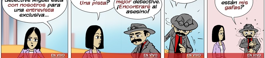 Lahna's Breaking News - Detective Michel - Spanish _ LanguageComics.com