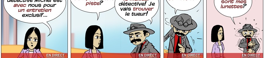 Lahna's Breaking News - Detective Michel - French _ LanguageComics.com