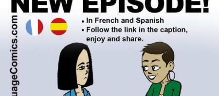 Lahna's breaking News_French-Spanish_LanguageComics.com