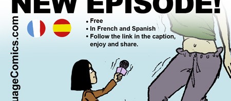 Lahna's braking News-Giants _ French Spanish _ LanguageComics.com
