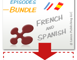 Access to episodes in French and Spanish